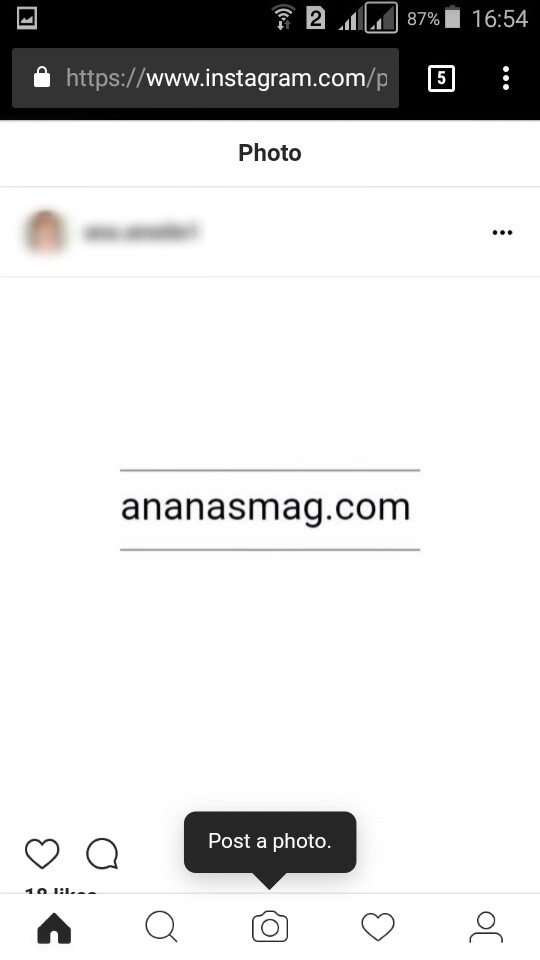 instagram post a photo ananasmag
