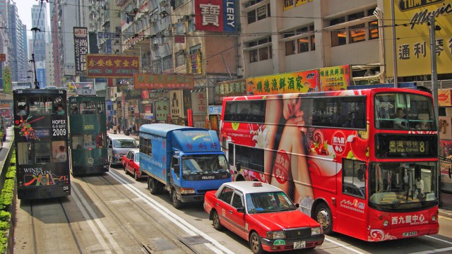 saobracaj hong kong Foto Bernard Spragg
