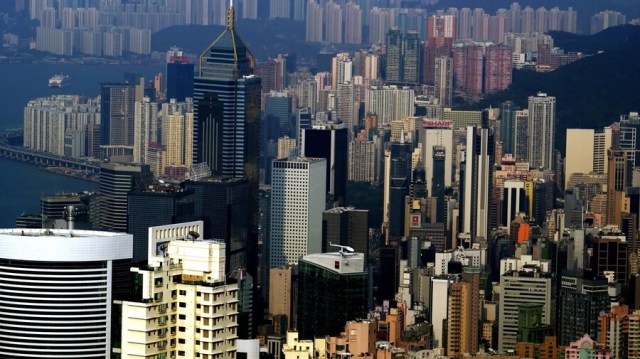 zgrade hong kong Foto Bernard Spragg