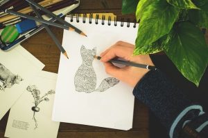 crtanje, crtez, izlozba crteza foto pexels