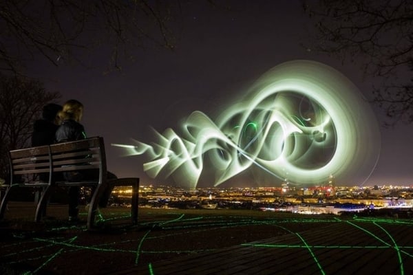 igra svetslosti light painting foto Institut francais de Serbie, Nis