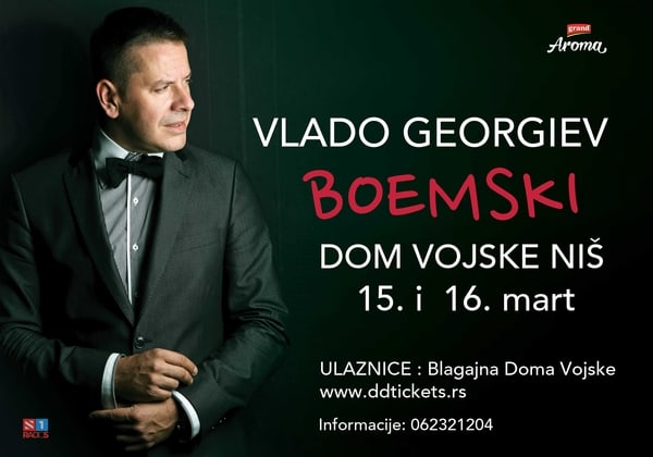 Vlado Georgiev koncert Nis promo materijal Scena ASM