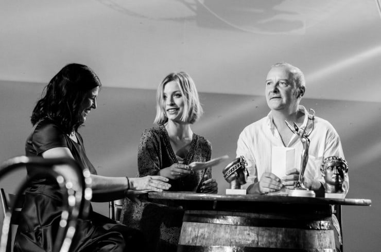 Nela Mihajlović, Tamara Aleksić, Goran Radaković, Filmski susreti 2019 Foto Masa Miljkovic